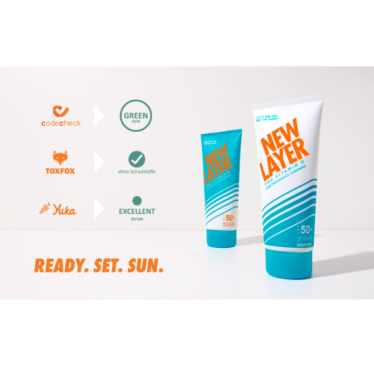New Layer - Provitamin D Sonnencreme LSF 50 Sensitiv 200ml